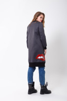 Пальто S-2094 Темно-серый