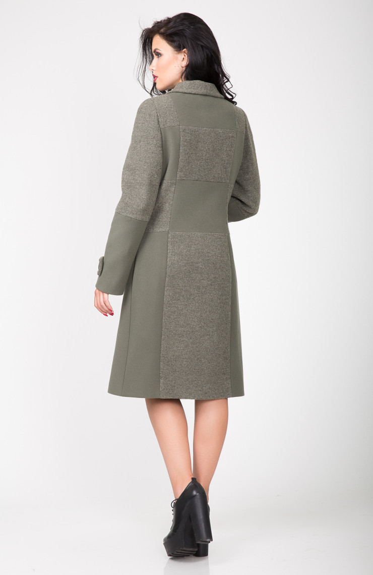 Пальто S-2131 Зеленый чай