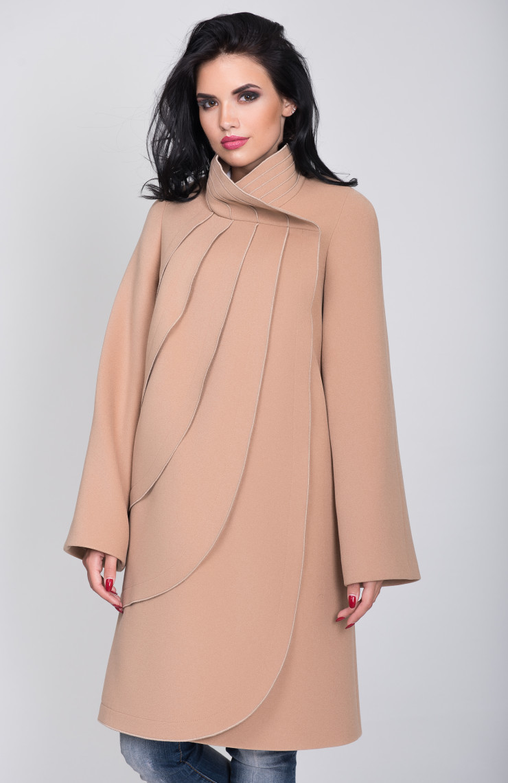 Пальто S-2132/9 Бежевый