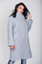 Пальто S-2132 Светло-серый
