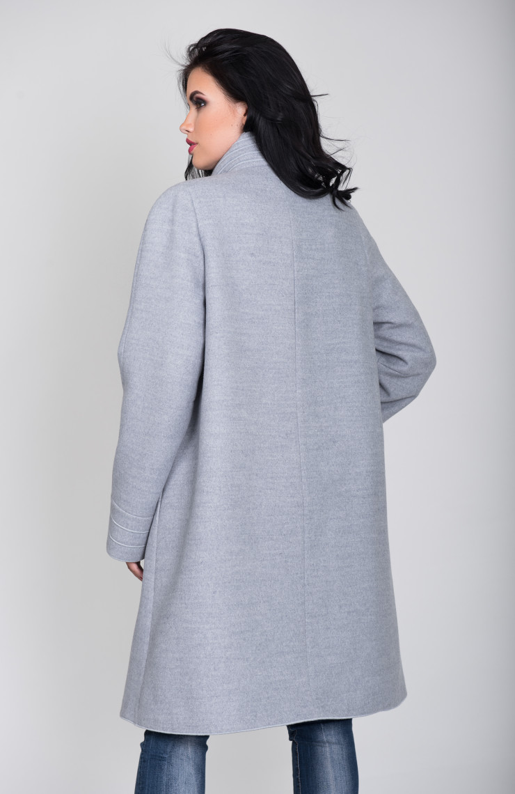 Пальто S-2132 Светло-серый