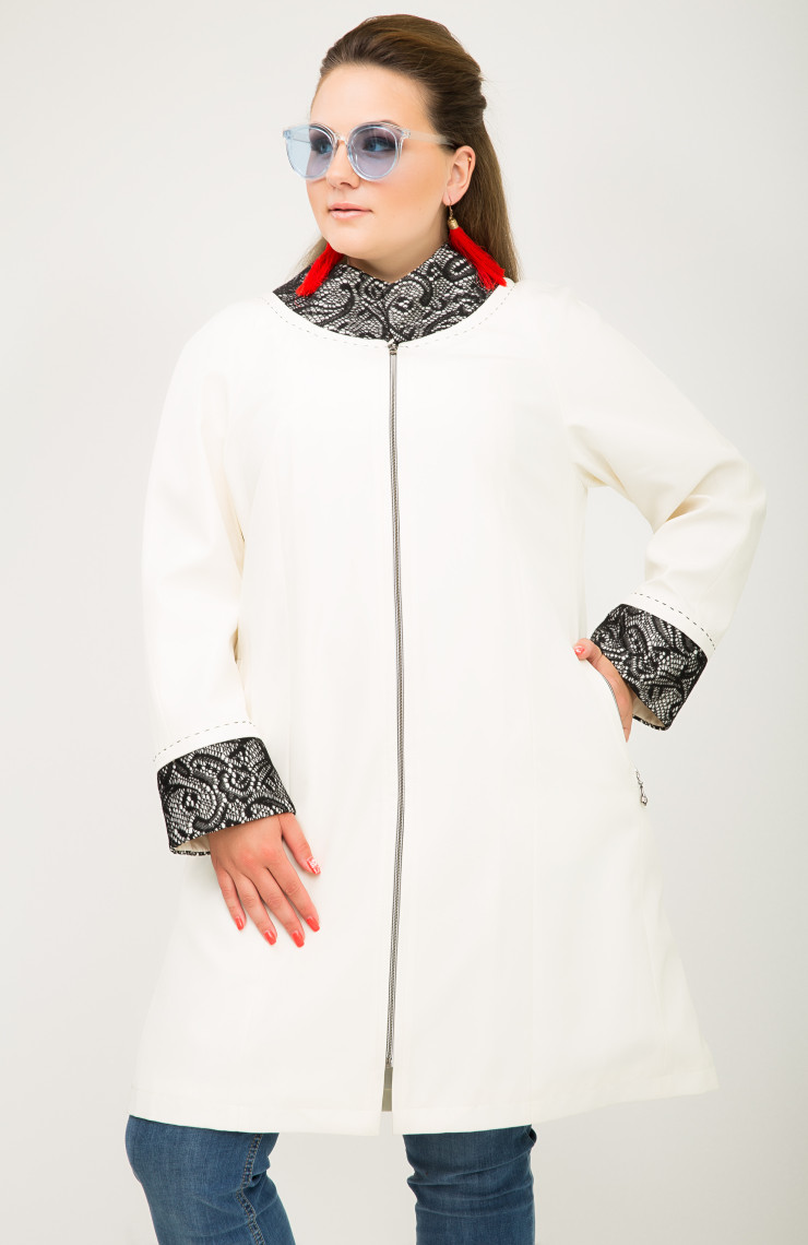 Плащ S-413 Белый