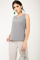 Рубашка S-6005 Серо-голубой