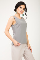 Рубашка S-6005 Серо-голубой