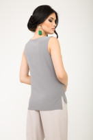 Рубашка S-6005 Серо-голубой