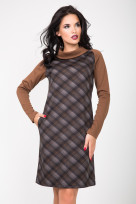 Платье S-9008 Клетка