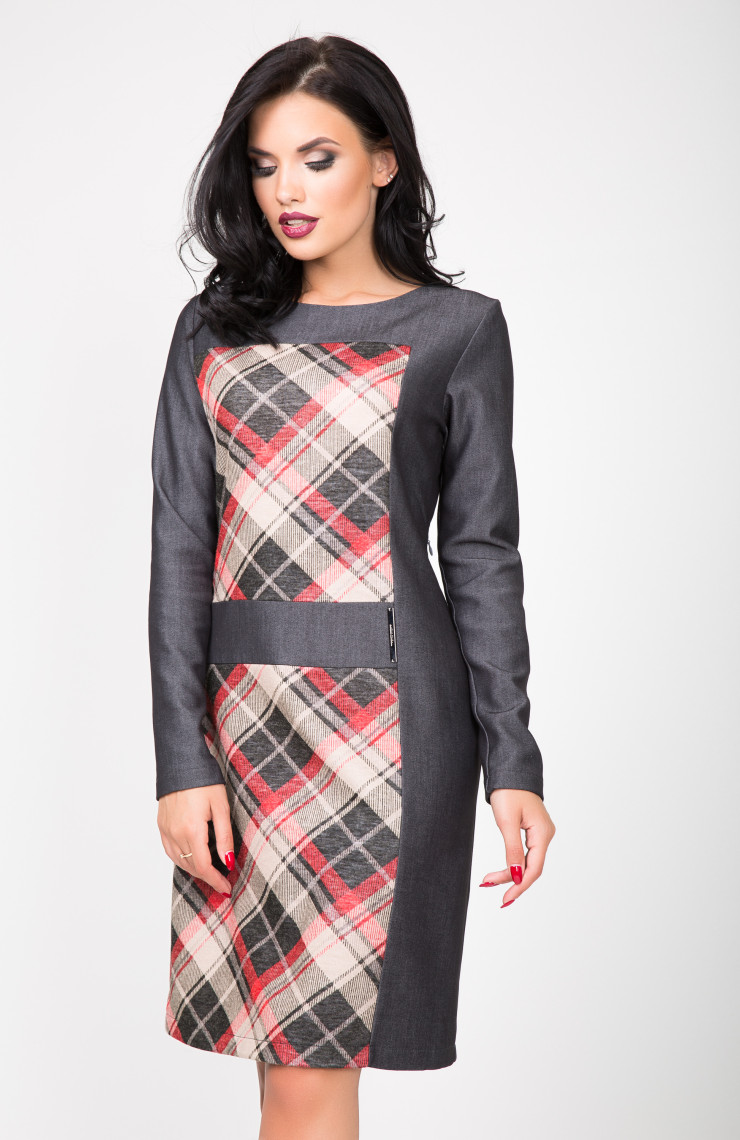 Платье S-9009 Графит