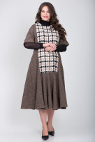 Платье S-9011 Светло-коричневый