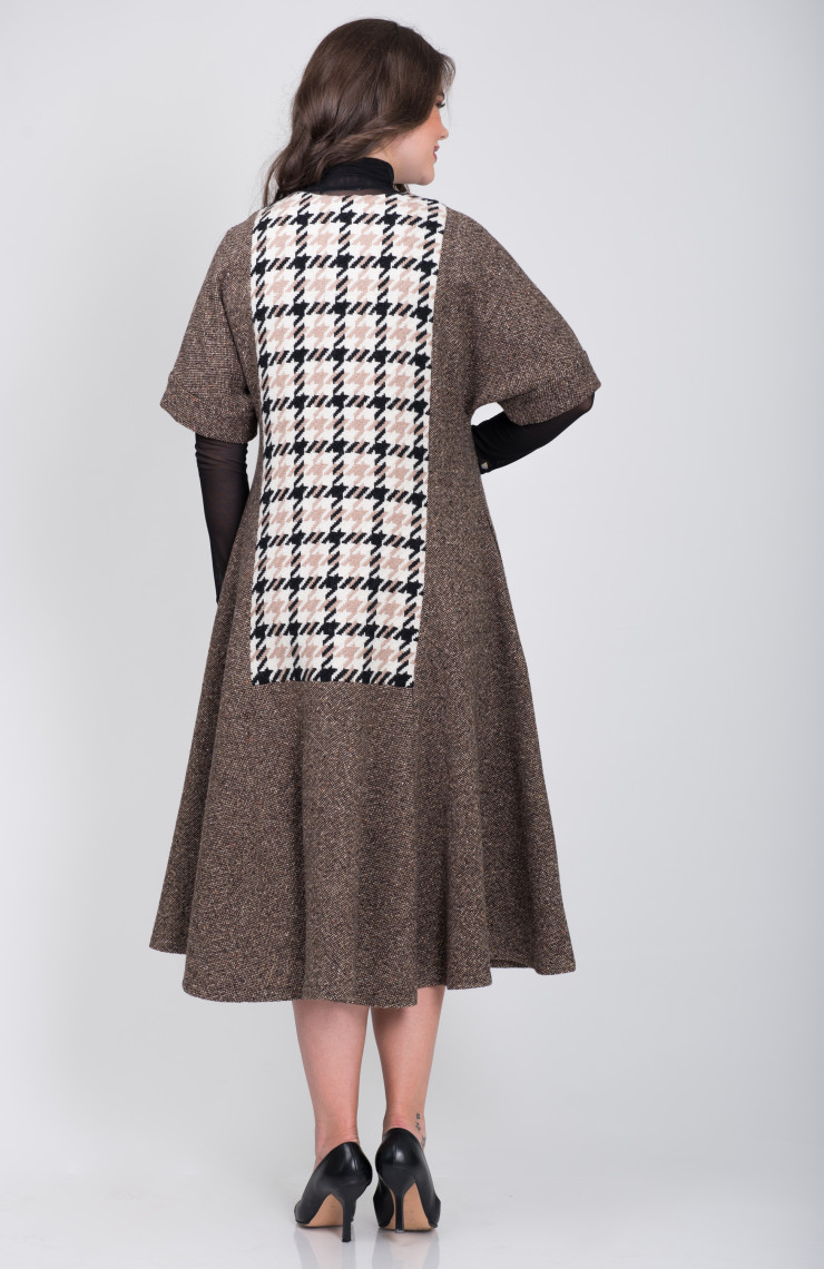 Платье S-9011 Светло-коричневый