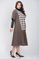 Платье S-9011 Светло-коричневый