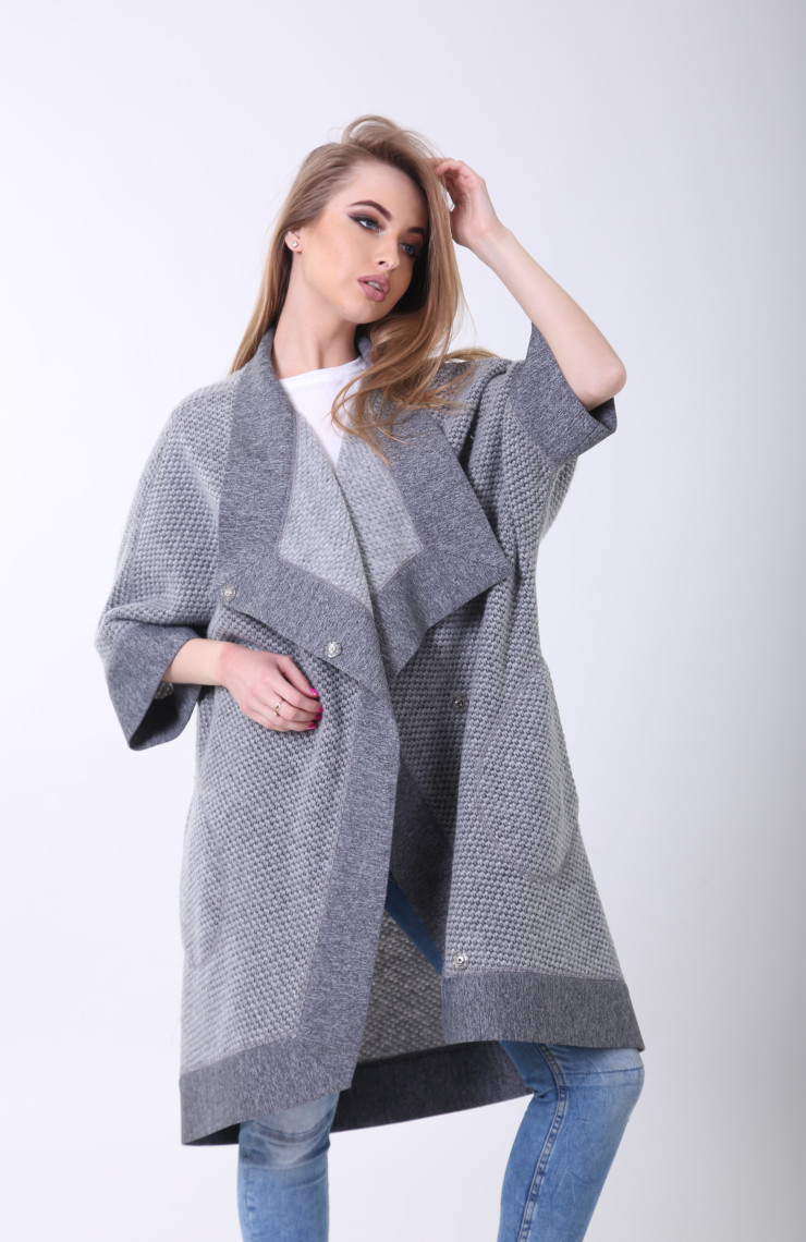 Кардиган 3-019L Светло-серый