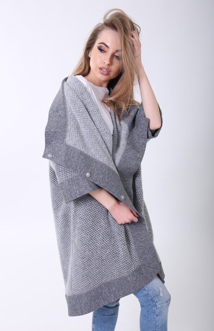 Кардиган 3-019L Светло-серый