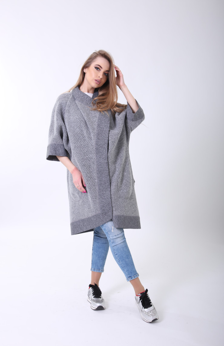 Кардиган 3-019L Светло-серый