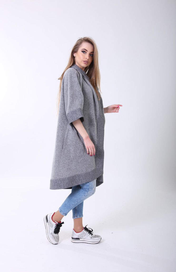 Кардиган 3-019L Светло-серый