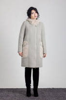 Пальто S-102L Оливковый