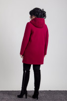 Пальто S-102V Бургунди