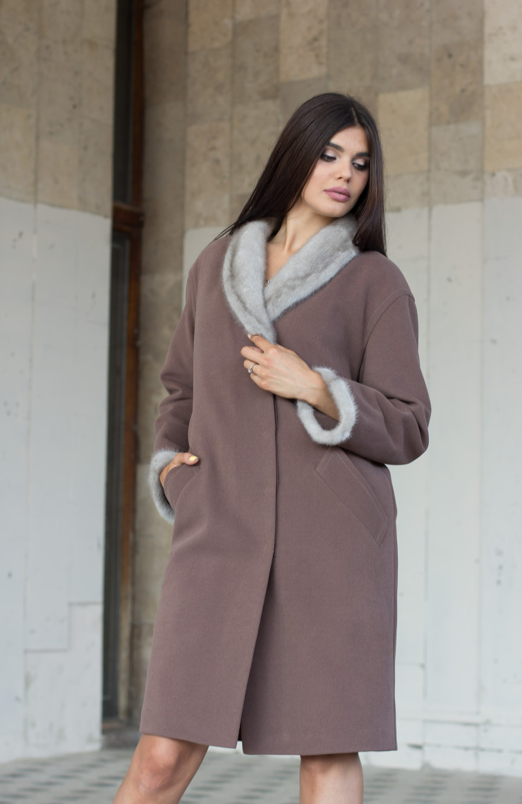 Пальто S-103 Шоколад