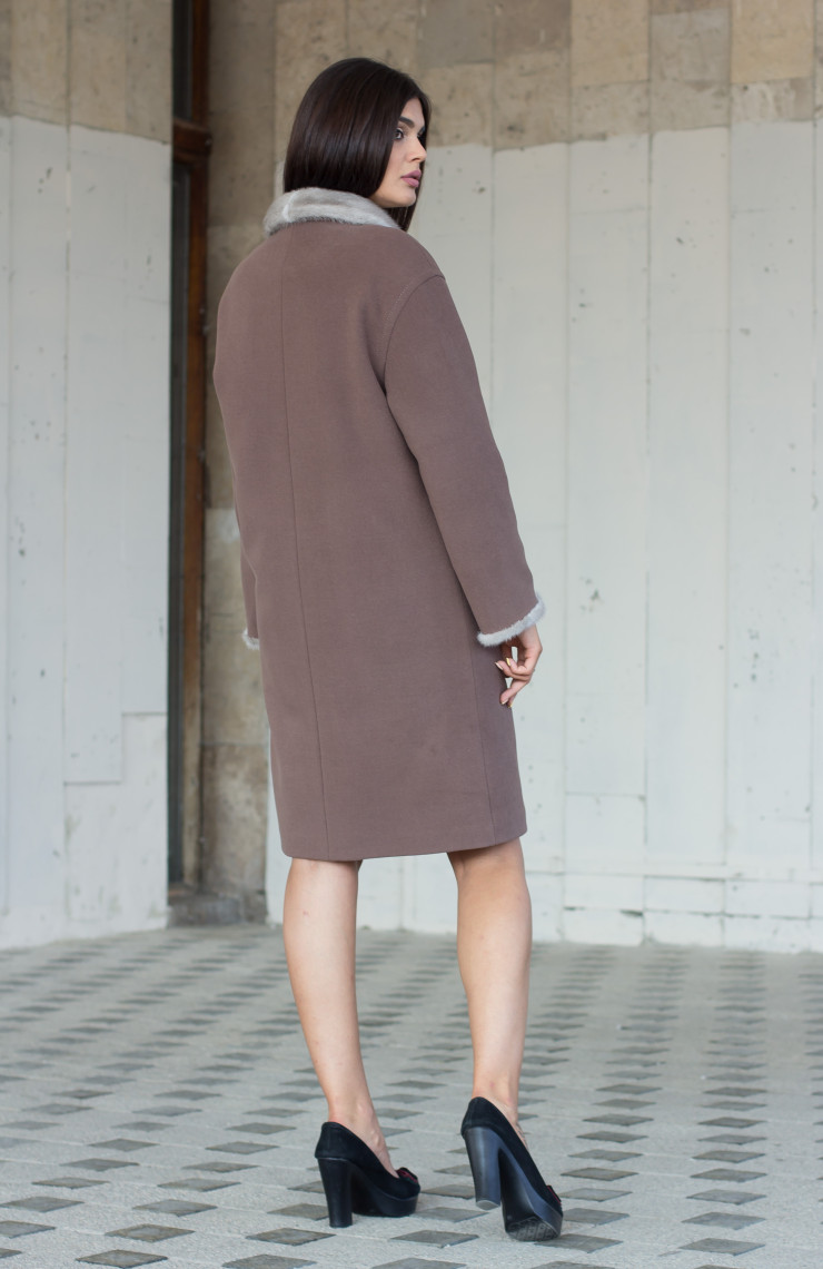 Пальто S-103 Шоколад