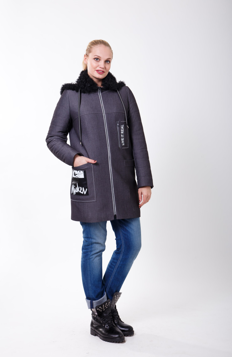 Пальто S-104 Графит