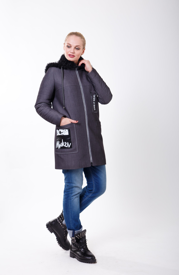 Пальто S-104 Графит