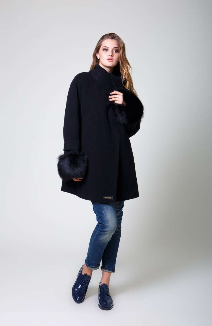 Пальто S-105 Черный