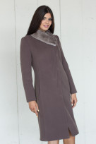 Пальто S-108i Пепельно-коричневый