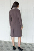 Пальто S-108i Пепельно-коричневый