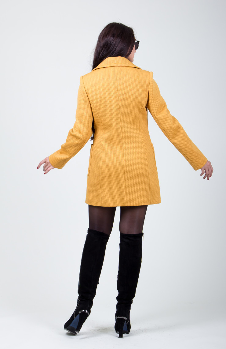 Пальто S-218 Желтый