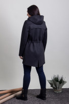 Пальто S-226 Черный меланж