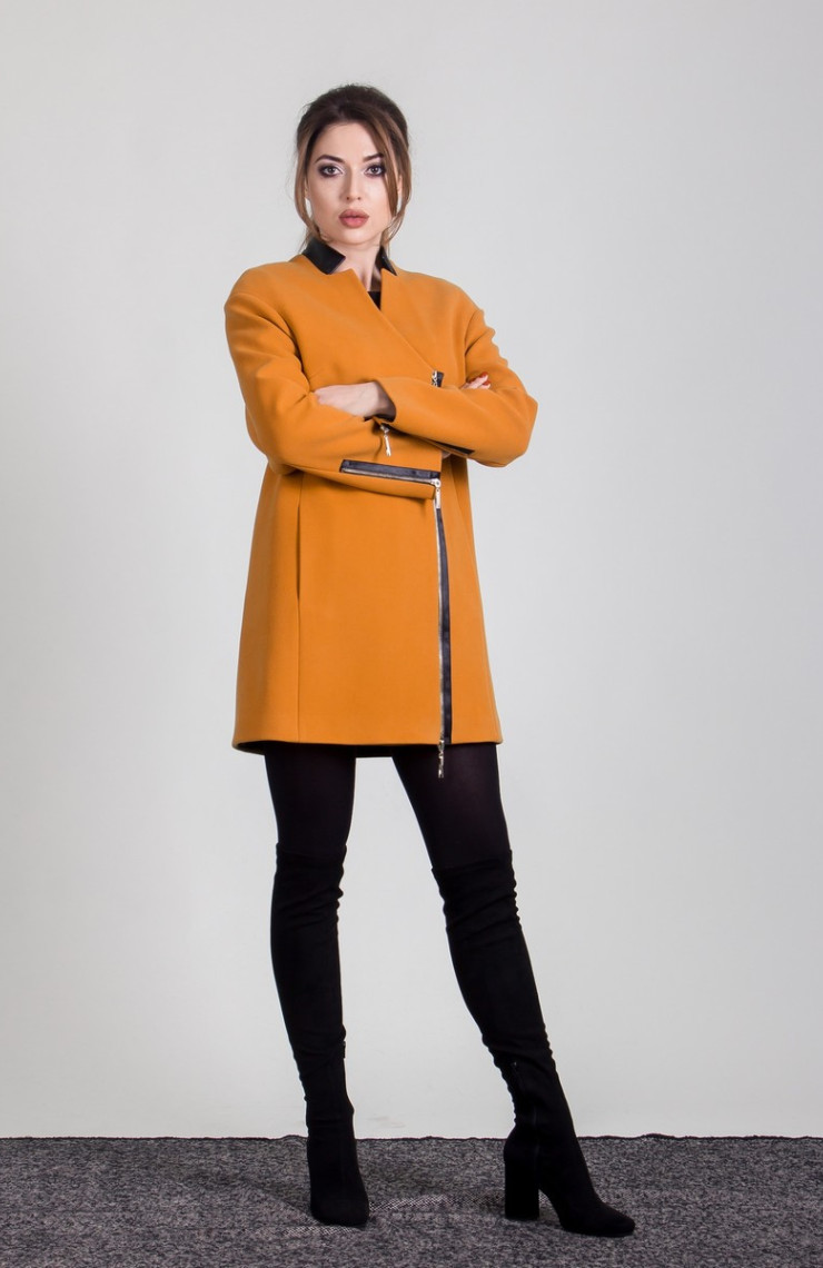 Пальто S-230 Золотистый