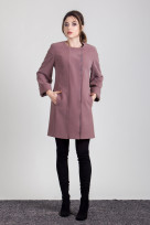 Пальто S-244 Дымчато бежевый