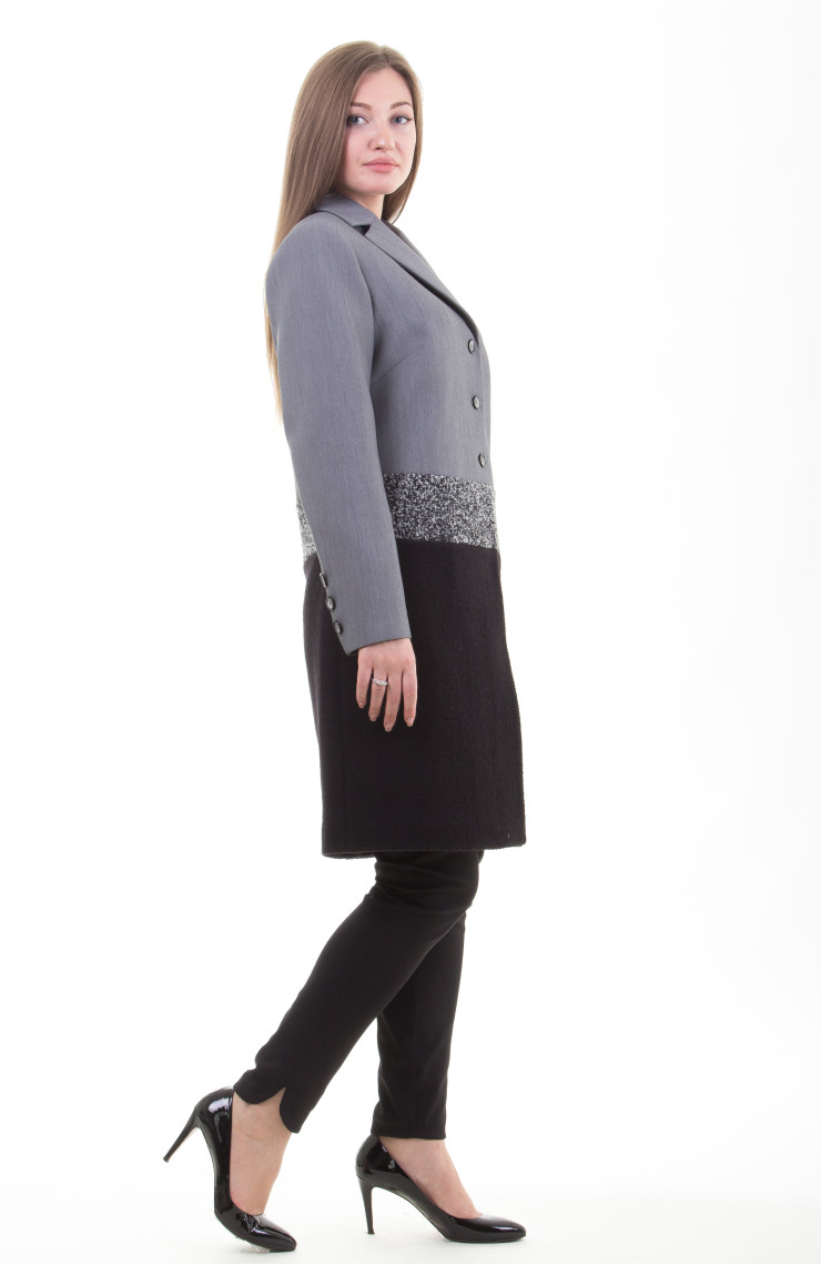 Пальто S-202 Стальной