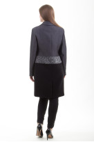 Пальто S-202 Черный меланж
