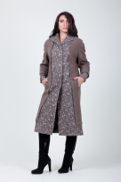 Пальто S-219 Серо-коричневый