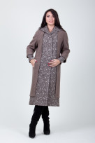 Пальто S-219 Серо-коричневый