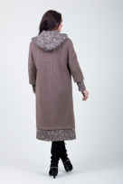 Пальто S-219 Серо-коричневый